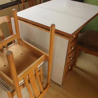 食卓テーブル+椅子4脚