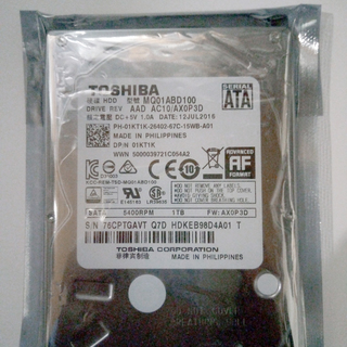 東芝　TOSHIBA MQ01ABD100 1TB