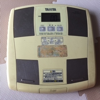 【ネット決済・配送可】体重計・体脂肪率計測機能付き TANITA