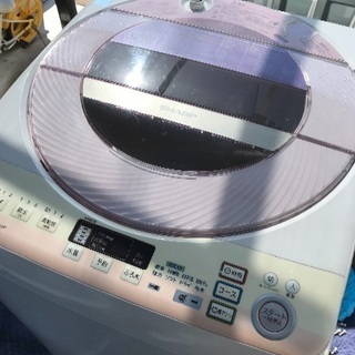 取引中。2015年製シャープ全自動洗濯機8キロ。千葉県内配送無料。