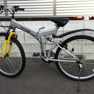 ＜極美車＞片山右京モデル / KATAYAMA UKYO 折り畳み自転車 マウンテンバイク 26インチ