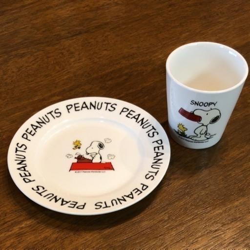 SNOOPY カップ\u0026プレート