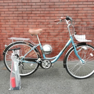 SHIONO 塩野自転車 シティサイクル 26インチ オートライ...