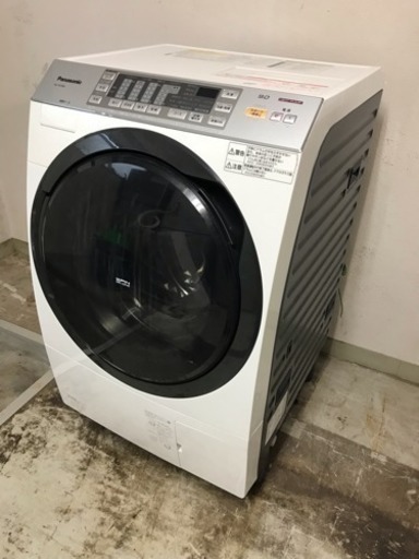 【リサイクルサービス八光　安心の3か月保証　配達・設置OK】Panasonic ドラム式洗濯乾燥機 9kg 左開き クリスタルホワイト NA-VX3300L-W