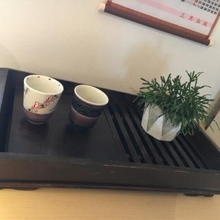 京都で購入 茶台 花台 飛騨高山 木工品