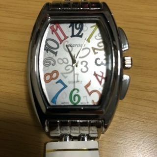 Vitaroso スクエア メタルベルト 腕時計 カラフル