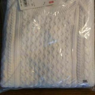 【新品未使用】ユニクロ白いセーター3XL