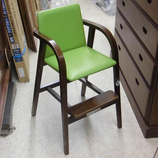 ベビーチェア 子供用イス ハイチェア 秋田木工 レトロ風 札幌 西区 西野