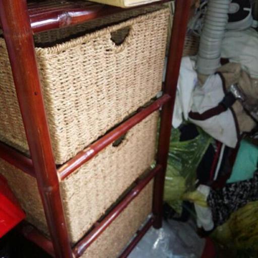アジアン風　収納3段