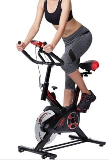 早い者勝ち！静音フィットネスバイク スピンバイク 実心鋼製大飛輪 室内動感単車 自宅で小型 サイズで本格トレーニング