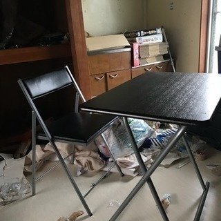折りたたみ机、椅子セット