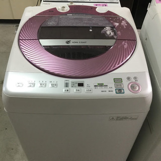 期間限定30％OFF・送料無料・設置無料サービス有り】洗濯機 SHARP ES-GV80M