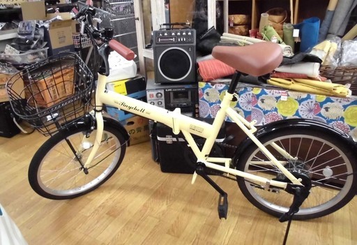OTOMO 折り畳み自転車 20インチ Raychell FB-206R アイボリー ６段変速　札幌 西岡店