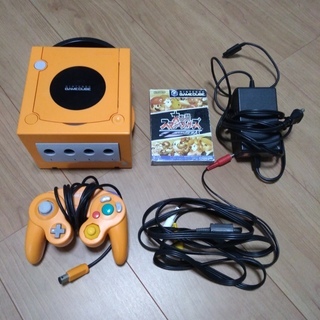 任天堂ゲームキューブ一式（オレンジ）＋スマブラDX