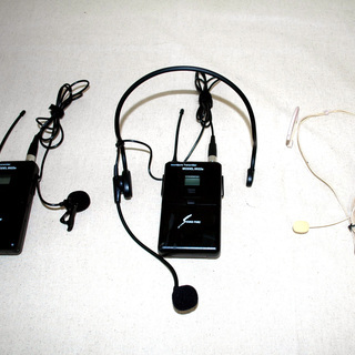 無線ヘットセットマイク・ピンマイク