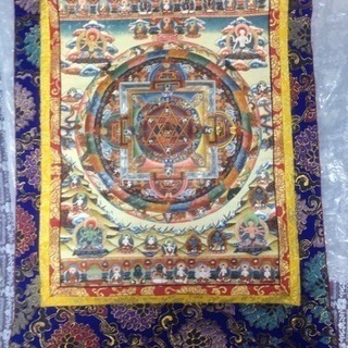 チベット曼荼羅 チベット仏教画 マンダラ絵師による肉筆画 仏画 ...