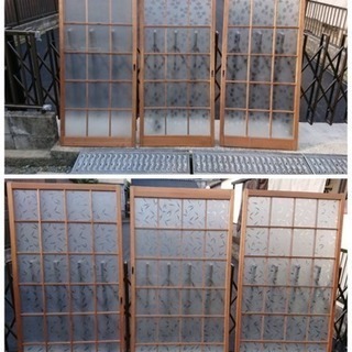 アンティークガラス戸 最終値下げ 値下げ☆レトロな建具♪ ガラス戸17枚まとめ売り！
