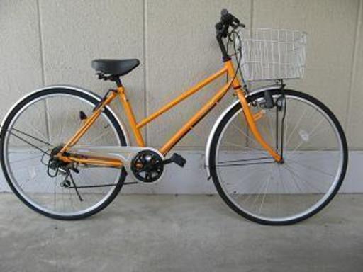 〔中古〕２７インチシティーサイクル（シマノ製外装６段変速付）