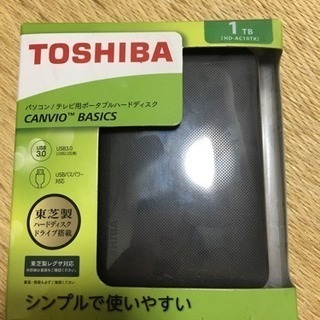 東芝 ポータブルハードディスク 1TB HD-AC10TK