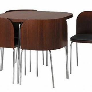 IKEA おしゃれなダイニングテーブルと椅子4脚セット