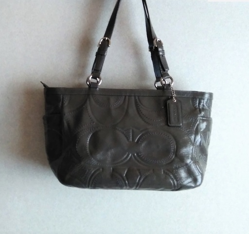 【美品】コーチ COACH エナメル レザートートバッグ☆彡