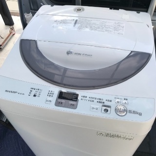 取引中。2013年製シャープ全自動洗濯機5.5キロ美品。千葉県内