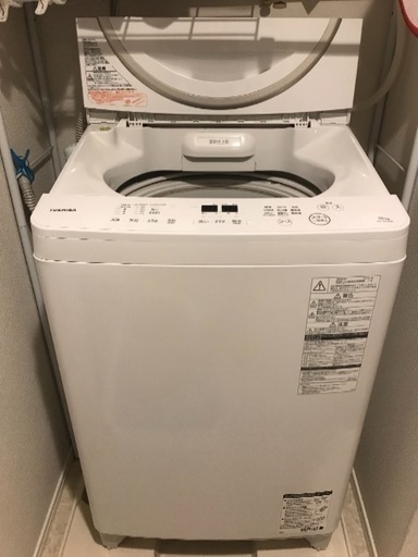 【2016年12月購入品】TOSHIBA製10kg洗濯機 10,000円 AW-10SD5(W)