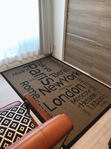 ニトリ カフェ風ラグ 美品 Ay 曙橋のカーペット マット ラグの中古あげます 譲ります ジモティーで不用品の処分