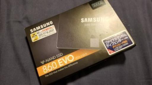 新品SSD未開封品。最終値下げSamsung SSD 860EVO-500GB