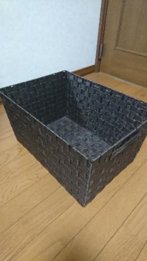 ニトリ 編み込み 収納バスケット ダークブラウン ゆーーと 帯広の収納家具 収納ケース の中古あげます 譲ります ジモティーで不用品の処分
