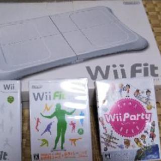 Wii ソフト３本　Wii Fitバランスボード