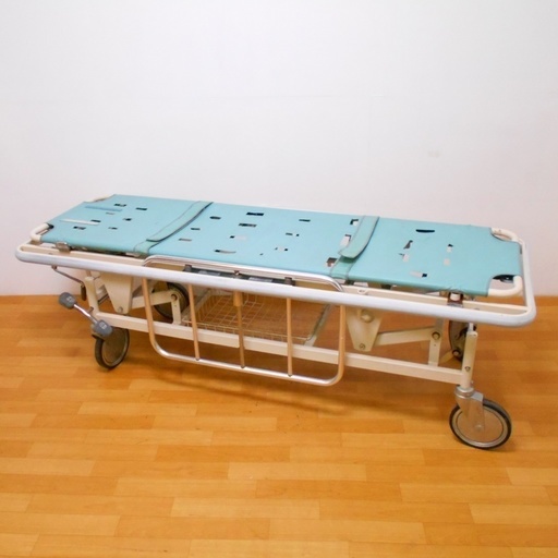 パラマウントベッド KK-613-0297D ストレッチャー 手回し昇降式 キャスター付き 担架 救急 搬送 医療 介護用品　/SR2