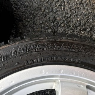 165/55r14 72Q BRIGESTONE BLIZZAK REVO1 社外ホイール付4本セット スタッドレスバリ山 14X4.5J ET46 4H PCD100 管理番号1075