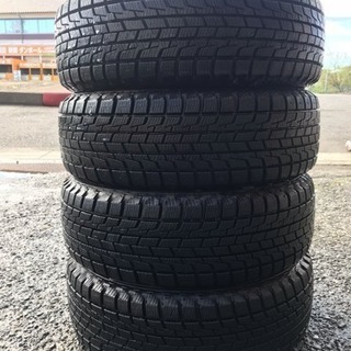 165/55r14 72Q BRIGESTONE BLIZZAK REVO1 社外ホイール付4本セット スタッドレスバリ山 14X4.5J ET46 4H PCD100 管理番号1075