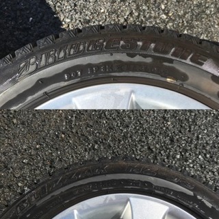 愛知 BBS ◆5H PCD120 16×7J　ET34 スタッドレスタイヤ2本付 美品 管理番号1076