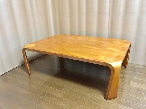 ■美品■天童木工■ TENDO 乾三郎作 座卓 曲げ木 ヴィンテージ センターテーブル ローテーブル コーヒーテーブル リビングテーブル 和室 和家具 民芸 シンプル ナチュラル