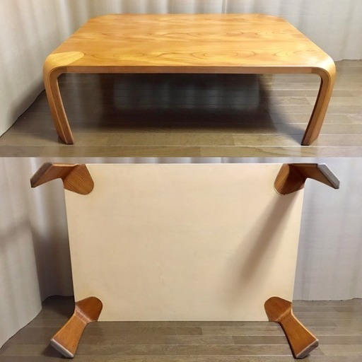 TENDO 天童木工 曲木 乾三郎 座卓 ローテーブル 106cm×75.5cm