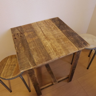 木製 カフェテーブルセット