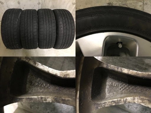 スバル レガシィ アウトバック BP9 純正 １７インチ ホイール ４本