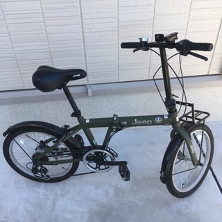 美品‼️折りたたみ自転車 jeep JE-206G カギ・ライト付き