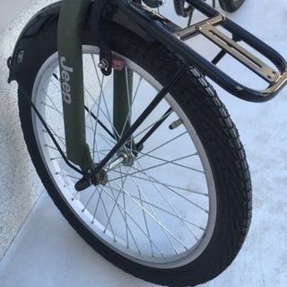 美品‼️折りたたみ自転車 jeep JE-206G カギ・ライト付き