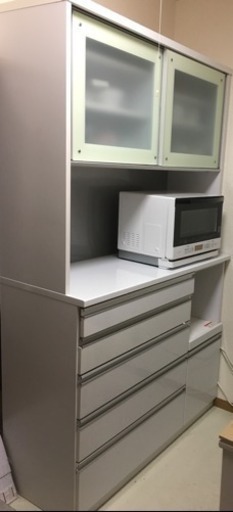 キッチンボード カップボード 食器棚 120cm MOISS モイス
