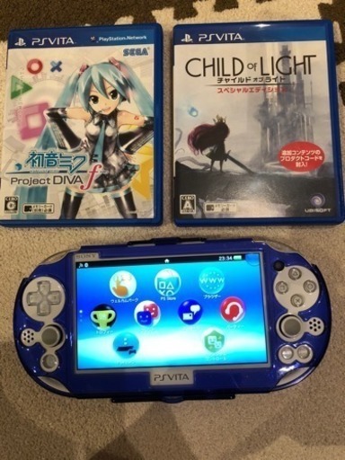 ps vita 本体 ホワイト 中古 ソフト付き