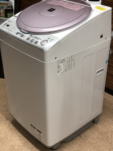 洗濯機 8キロ シャープ 全自動 プラズマクラスター