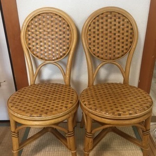 籐椅子 2脚