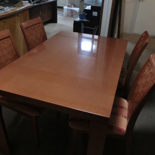 ■コスガ　ダイニングテーブル5点セット　幅1350×奥行850×高さ700■