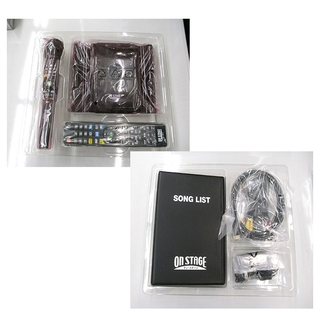 札幌 未使用品! マイク2本!【お家カラオケ PK-NE01Ｗ】パーソナルカラオケ 900曲内蔵 特選100曲入りチップ1枚付 ワイヤレス HDMI出力 本郷通店