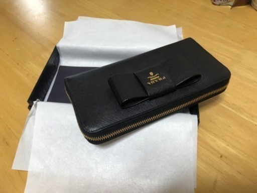 PRADA 未使用 長財布 未使用 PRADA ブラック 長財布 中古・古着通販