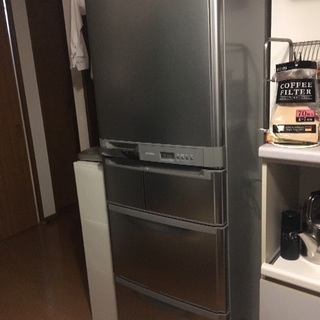 三菱 5ドア冷凍冷蔵庫 401L 自動製氷機付 大型冷蔵庫