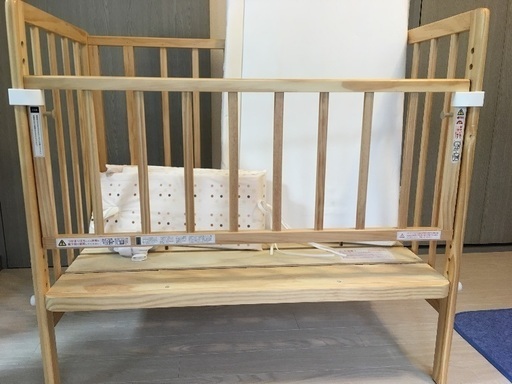 そいねーる+ロング　ナチュラルウッド ベビーベッド マットレス付き そいねーる + ロング